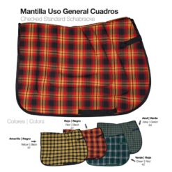 MANTILLA USO GENERAL CUADROS - Color: Marino/Verde