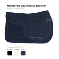 MANTILLA PARA SILLA AMAZONA ZALDI 18.5" - Color: Blanco