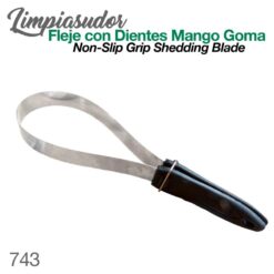 LIMPIASUDOR FLEJE CON DIENTES MANGO GOMA 743 -