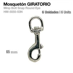 MOSQUETÓN GIRATORIO HM-5055-03N 6uds -