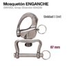 MOSQUETÓN ENGANCHE 004236 87mm  UNIDAD -