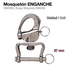 MOSQUETÓN ENGANCHE 004236 87mm  UNIDAD -