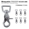 MOSQUETÓN TRIGGER HZ5015-06N 6uds -