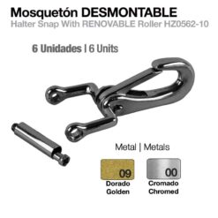 MOSQUETÓN DESMONTABLE HZ0562-10 6uds - Hebilla: Cromada