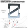 MOSQUETÓN/HEBILLA LATIGUILLO MULTIPOSICIÓN UNIDAD -