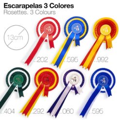 ESCARAPELAS 3 COLORES - Color: Amarillo/Naranja/Rojo