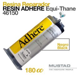 MUSTAD: RESINA REPARADOR EQUI-THANE ADHERE 210ml NEGRO -