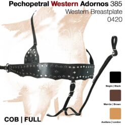PECHOPETRAL WESTERN ADORNOS 385 - Color: Tostado