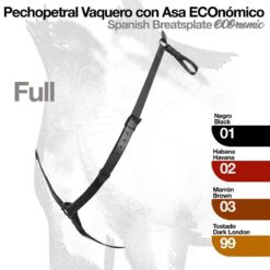 PECHOPETRAL VAQUERO CON ASA ECO. - Color: Negro