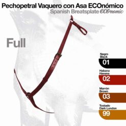 PECHOPETRAL VAQUERO CON ASA ECO. - Color: Habana