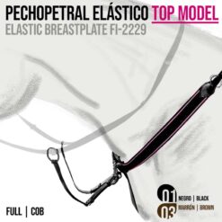 PECHOPETRAL ELÁSTICO TOP MODEL FI-2229 - Color: Marrón