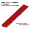 PEINE PLÁSTICO GRANDE 6uds -
