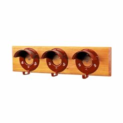 PORTABRIDA TRIPLE CON MADERA STUBBS S203 - Color: Rojo