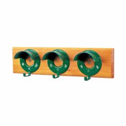 PORTABRIDA TRIPLE CON MADERA STUBBS S203 - Color: Verde