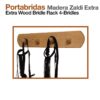 PORTABRIDAS MADERA ZALDI EXTRA 4 CABEZADAS -