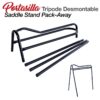 PORTASILLA TRÍPODE DESMONTABLE TH-3217B NEGRO -
