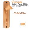 PORTASILLA MADERA PARED ZALDI 1 SILLA 75x62x18cm -