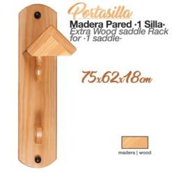 PORTASILLA MADERA PARED ZALDI 1 SILLA 75x62x18cm -