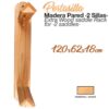 PORTASILLA MADERA PARED ZALDI 2 SILLAS 120x62x18cm -