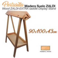 PORTASILLA MADERA SUELO ZALDI 90x100x43cm -