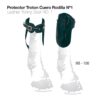 PROTECTOR TROTÓN CUERO RODILLA Nº1 HB-108 NEGRO -