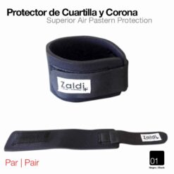 PROTECTOR DE CUARTILLA Y CORONA ZALDI NEGRO -