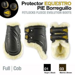 PROTECTOR EQUESTRO PIE BORREGUILLO - Color: Negro