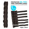 PROTECTOR GEL FRIO PARA TENDONES LARGO NEGRO UNIDAD -