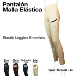 PANTALÓN MALLA ELÁSTICA 3001 - Color: Beige