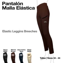 PANTALÓN MALLA ELÁSTICA 3001 - Color: Marrón