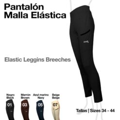 PANTALÓN MALLA ELÁSTICA 3001 - Color: Negro