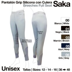 PANTALÓN GRIP SILICONA SAKA CULERA - Color: Gris