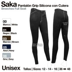 PANTALÓN GRIP SILICONA SAKA CULERA - Color: Negro