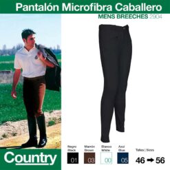 PANTALÓN MICROFIBRA COUNTRY CABALLERO - Color: Negro