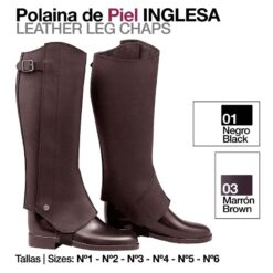 POLAINA PIEL INGLESA - Color: Marrón