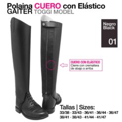 POLAINA CUERO CON ELÁSTICO GAITER - Variación: 33/43