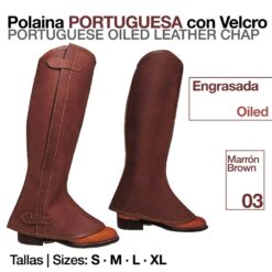 POLAINA PORTUGUESA ENGRASADA CON VELCRO - Talla: XL