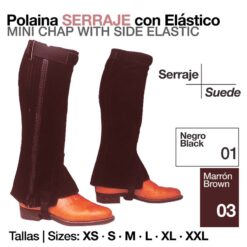 POLAINA SERRAJE CON ELÁSTICO - Color: Marrón