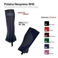 POLAINA NEOPRENO ADULTO W45 - Color: Azul