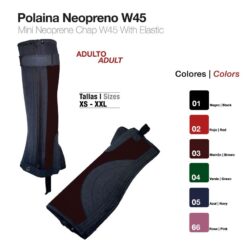 POLAINA NEOPRENO ADULTO W45 - Color: Marrón