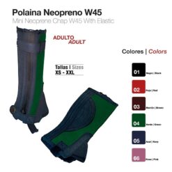 POLAINA NEOPRENO ADULTO W45 - Color: Verde