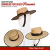 TRAJE PORTUGUÉS SOMBRERO PORTUGUÉS PANAMÁ - Talla: 54