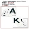 LETRAS MARCAS PARA DOMA CLÁSICA TP-7194 12uds -