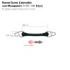 RAMAL GOMA EXTENSIBLE CON MOSQUETÓN 24433-44K 44cm -