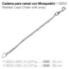 CADENA PARA RAMAL CON MOSQUETÓN 118253-20N - Talla: 50cm