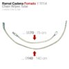 RAMAL CADENA FORRADO 118254 - Talla: 75cm