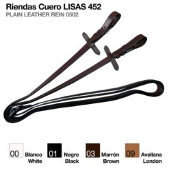 RIENDAS CUERO LISAS 452 - Color: Marrón