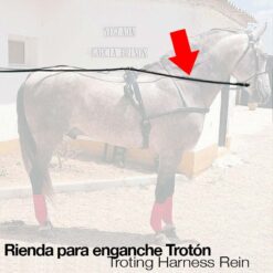 ENGANCHE RIENDA TROTÓN NEGRO -