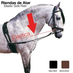 RIENDAS ATAR ELÁSTICA 1836 - Color: Negro