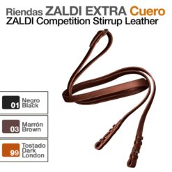 RIENDAS ZALDI EXTRA CUERO - Color: Tostado